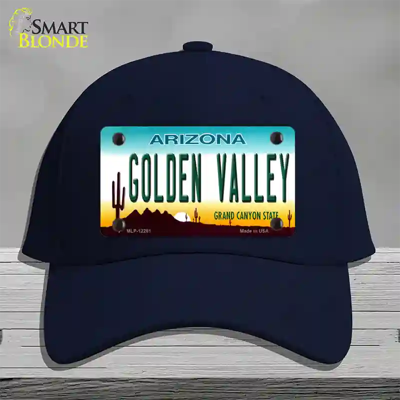 Golden Valley Arizona Novelty License Plate Hat Cotton / Navy