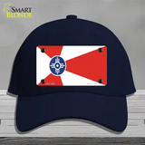 Wichita Flag Novelty License Plate Hat Cotton / Navy