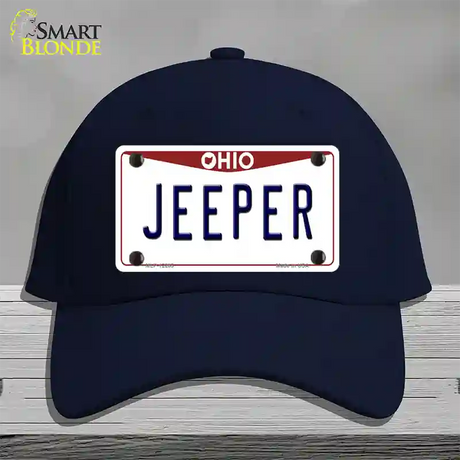 Ohio Jeeper Novelty License Plate Hat Cotton / Navy