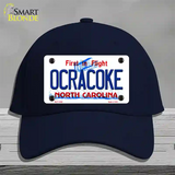 Ocracoke North Carolina Novelty License Plate Hat Cotton / Navy