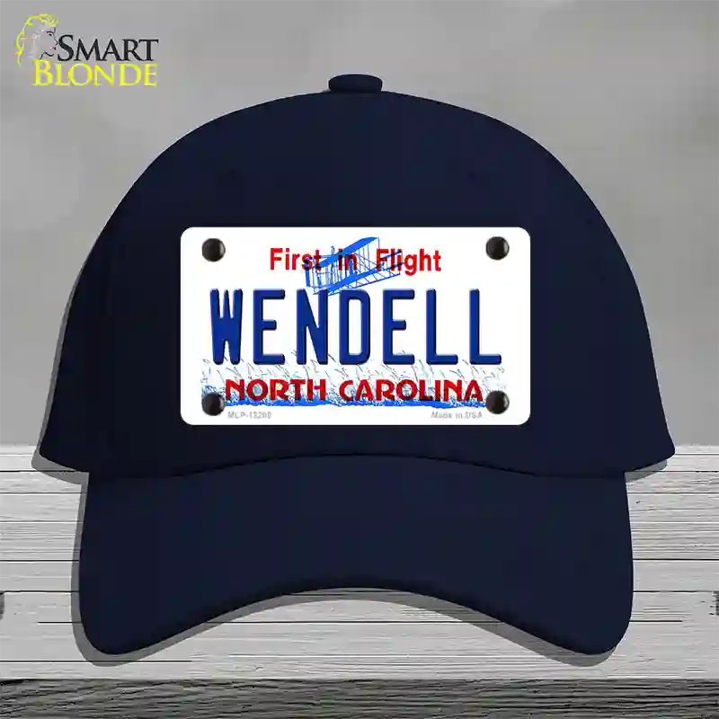 North Carolina Wendell Novelty License Plate Hat Cotton / Navy