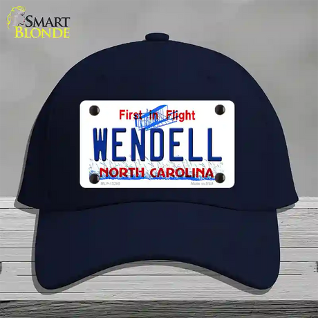 North Carolina Wendell Novelty License Plate Hat Cotton / Navy