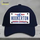 North Carolina Hookerton Novelty License Plate Hat Cotton / Navy