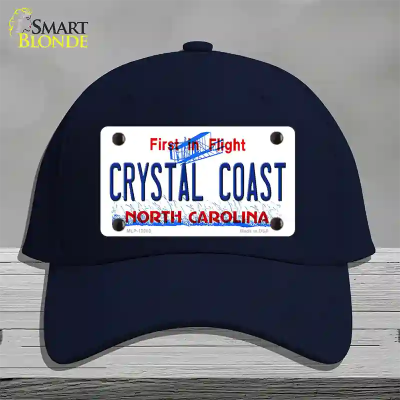 North Carolina Crystal Coast Novelty License Plate Hat Cotton / Navy