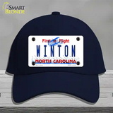 North Carolina Winton Novelty License Plate Hat Cotton / Navy