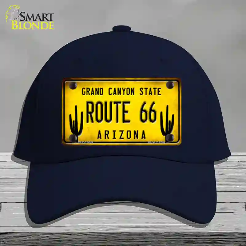 Arizona Route 66 Novelty License Plate Hat Cotton / Navy