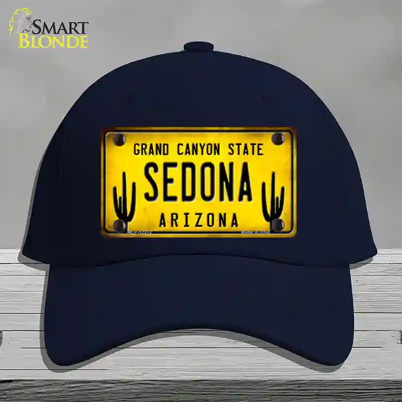 Arizona Sedona Novelty License Plate Hat Cotton / Navy