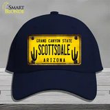 Arizona Scottsdale Novelty License Plate Hat Cotton / Navy