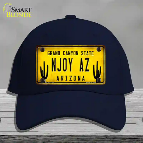 Arizona NJOY AZ Novelty License Plate Hat Cotton / Navy