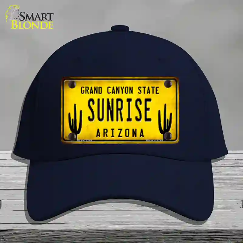 Arizona Sunrise Novelty License Plate Hat Cotton / Navy