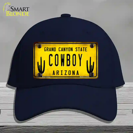 Arizona Cowboy Novelty License Plate Hat Cotton / Navy