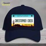 Christopher Creek Arizona Novelty License Plate Hat Cotton / Navy