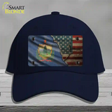 Vermont/American Flag Novelty License Plate Hat Cotton / Navy