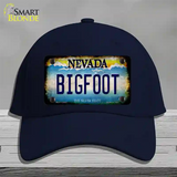 Bigfoot Nevada Novelty License Plate Hat Cotton / Navy