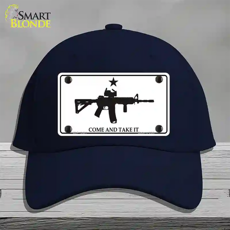 Come and Take It Novelty License Plate Hat Cotton / Navy