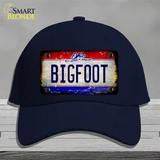 Bigfoot Ohio Novelty License Plate Hat Cotton / Navy