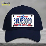 Swansboro North Carolina Novelty License Plate Hat Cotton / Navy