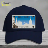 Illinois Blank Novelty License Plate Hat Cotton / Navy