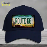 Route 66 Arizona Rusty Novelty License Plate Hat Cotton / Navy