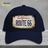 Route 66 California Rusty Novelty License Plate Hat Cotton / Navy