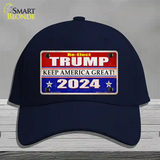 Re-Elect Trump 2024 Novelty License Plate Hat Cotton / Navy