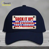 Suck It Up We Survived Novelty License Plate Hat Cotton / Navy