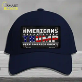 Americans For Trump Novelty License Plate Hat Cotton / Navy