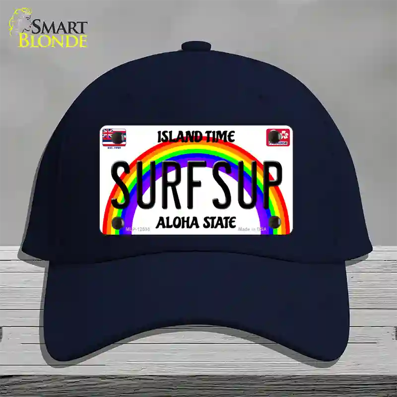 Surfsup Hawaii Novelty License Plate Hat Cotton / Navy