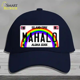 Mahalo Hawaii Novelty License Plate Hat Cotton / Navy