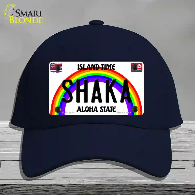 Shaka Hawaii Novelty License Plate Hat Cotton / Navy