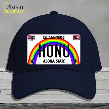 Honu Hawaii Novelty License Plate Hat Cotton / Navy