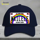 Wailele Hawaii Novelty License Plate Hat Cotton / Navy