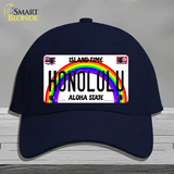 Honolulu Hawaii Novelty License Plate Hat Cotton / Navy