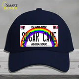 Sugar Cane Hawaii Novelty License Plate Hat Cotton / Navy