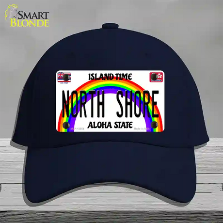 North Shore Hawaii Novelty License Plate Hat Cotton / Navy