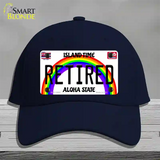 Retired Hawaii Novelty License Plate Hat Cotton / Navy