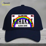 Kahakai Hawaii Novelty License Plate Hat Cotton / Navy