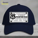 Route 66 The Mother Road Novelty License Plate Hat Cotton / Navy