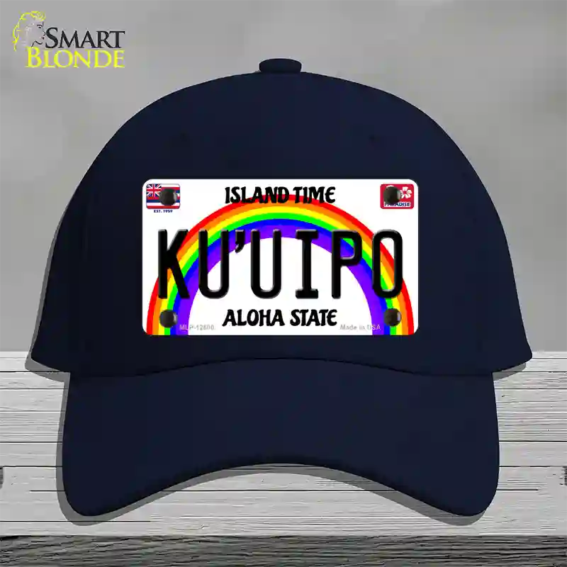 Ku Uipo Hawaii Novelty License Plate Hat Cotton / Navy