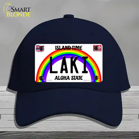 Laki Hawaii Novelty License Plate Hat Cotton / Navy