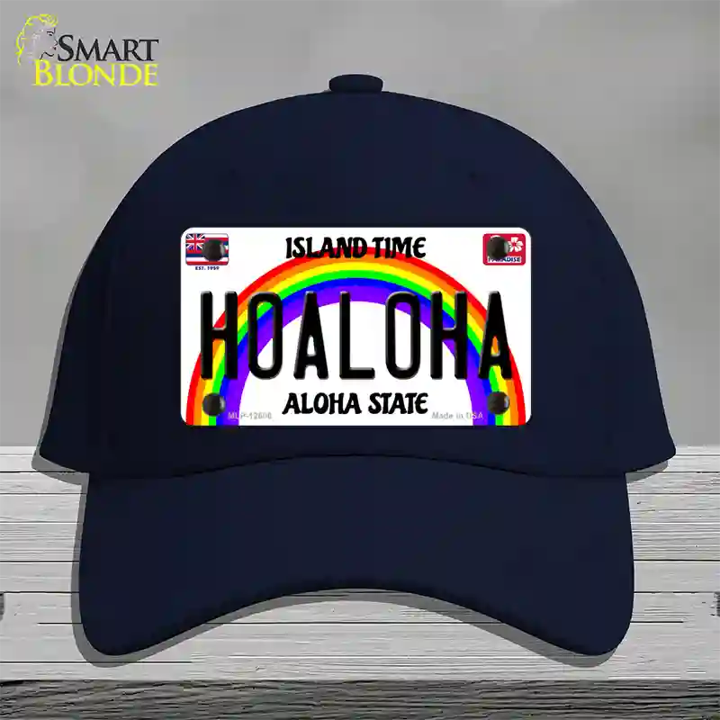 Hoaloha Hawaii Novelty License Plate Hat Cotton / Navy