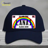 Lanai Hawaii Novelty License Plate Hat Cotton / Navy