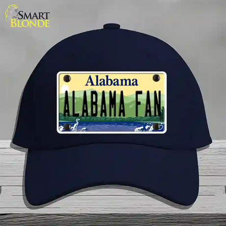 Alabama Fan Novelty License Plate Hat Cotton / Navy