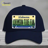 Crimson Tide Fan Novelty License Plate Hat Cotton / Navy