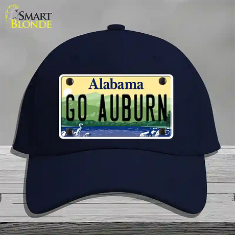 Go Auburn Novelty License Plate Hat Cotton / Navy