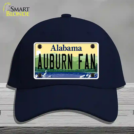 Auburn Fan Novelty License Plate Hat Cotton / Navy