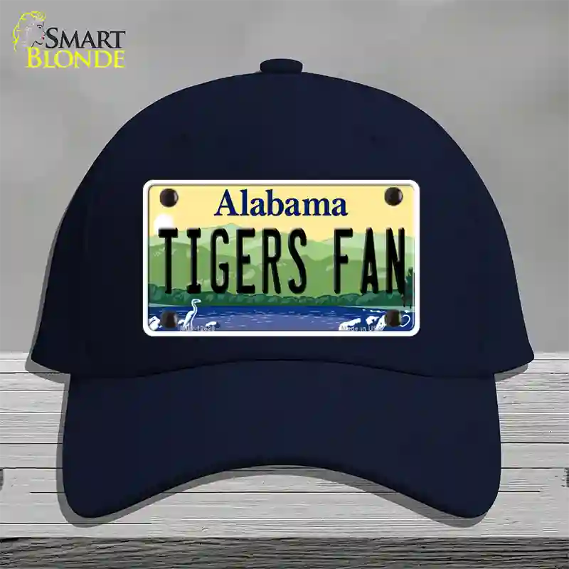 Tigers Fan Novelty License Plate Hat Cotton / Navy