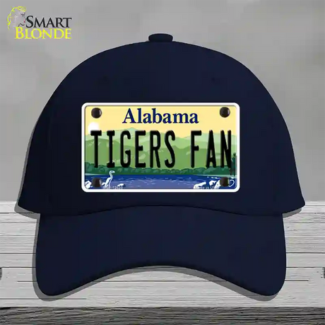 Tigers Fan Novelty License Plate Hat Cotton / Navy