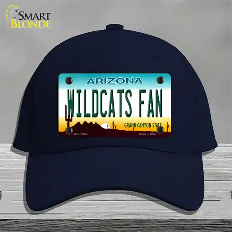 Wildcats Fan Novelty License Plate Hat Cotton / Navy