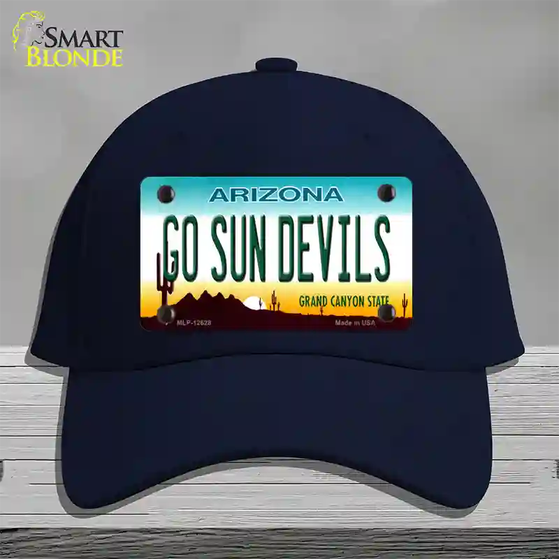 Go Sun Devils Novelty License Plate Hat Cotton / Navy